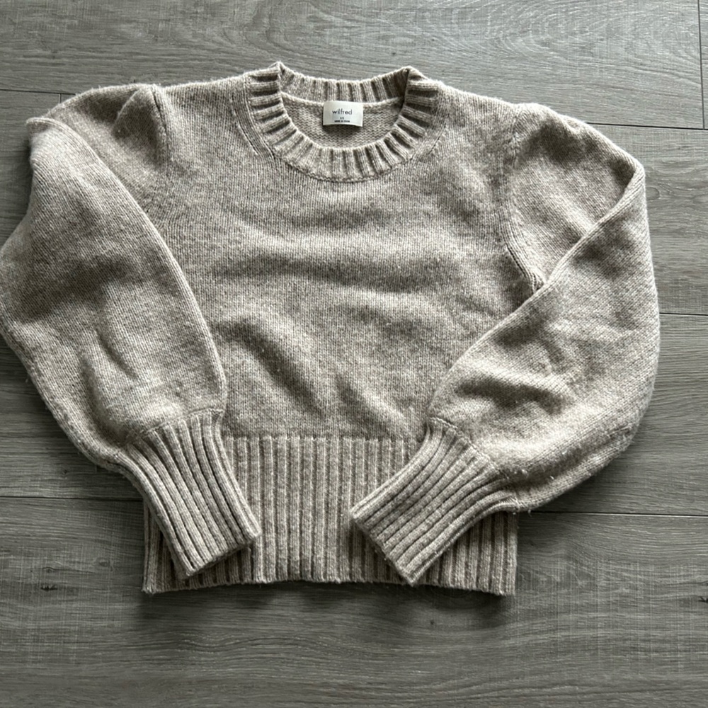 Wilfred Poesy Sweater - Luxe Wool-Cashmere Blend -XS